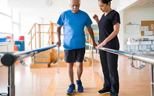 Gait training and balance improvement physiotherapy